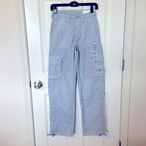 American Eagle Baggy Jogger Cargo  Gray/Blue pant Size 000 23W